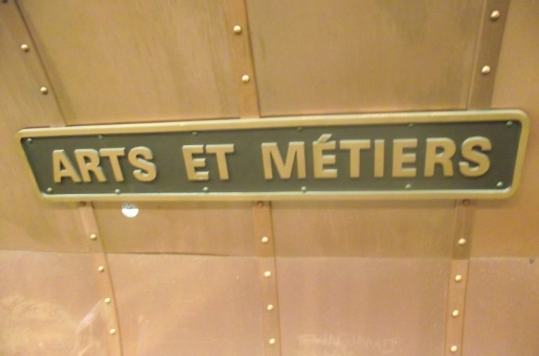 Arts And Metiers Metro Station In Paris