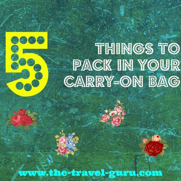 5 Things To Pack In Your Carry-On Bag
