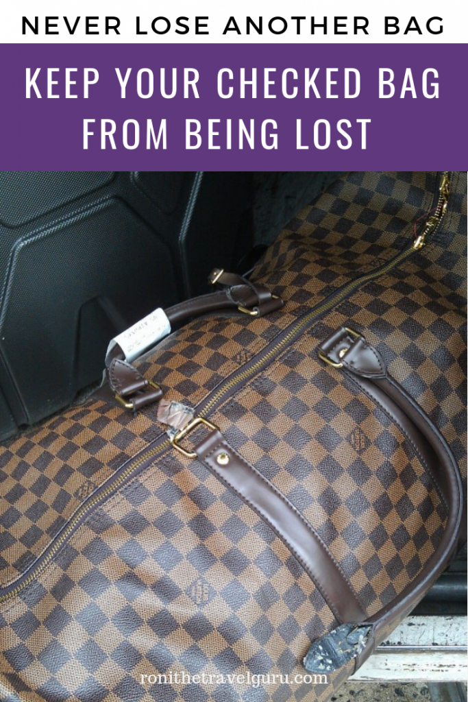 don't lose your checked bag