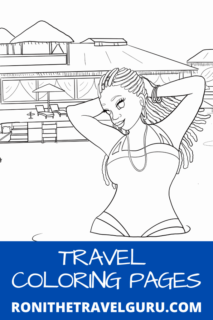 travel coloring pages